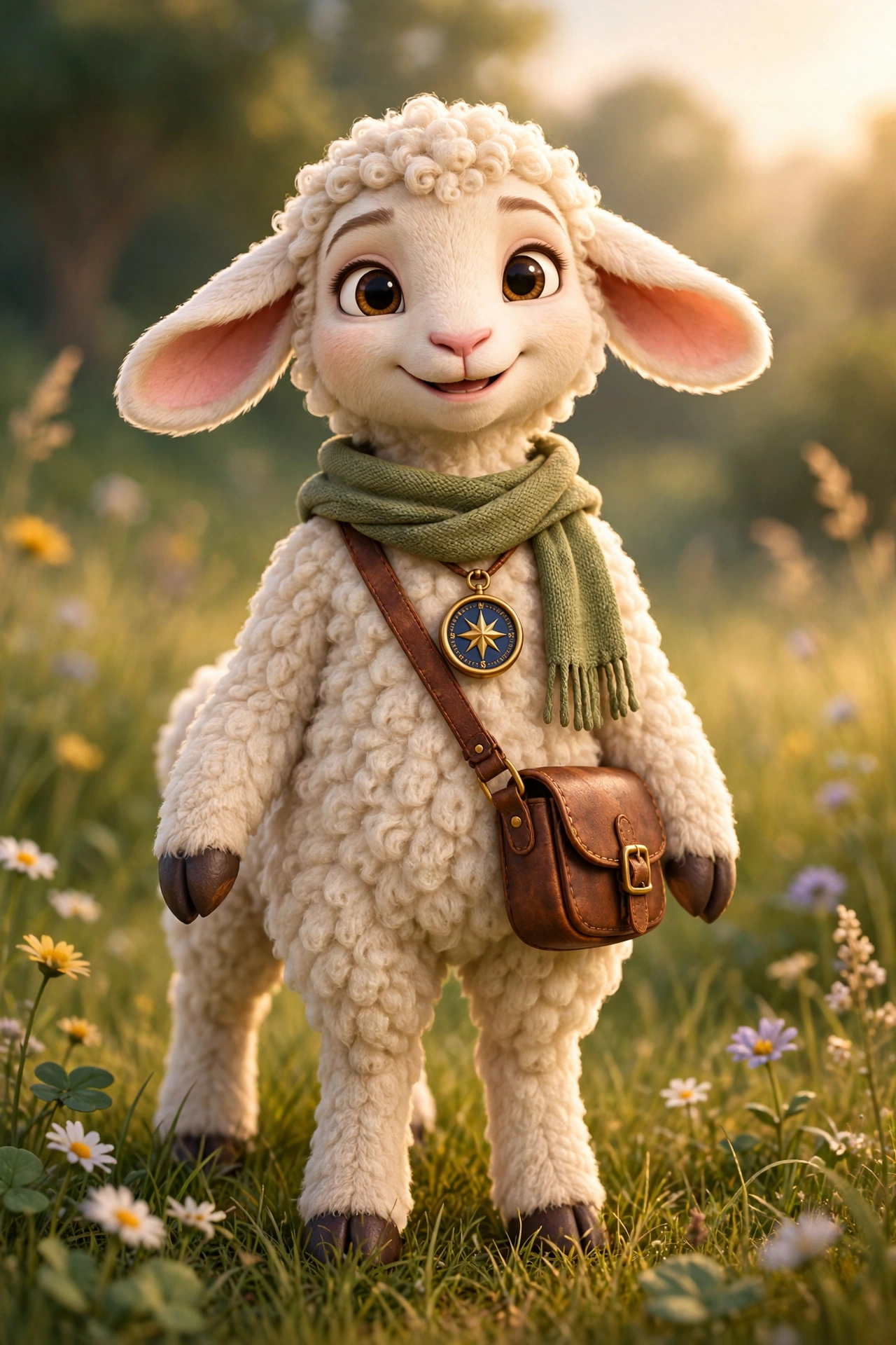 Scout, Faith Map’s explorer lamb mascot